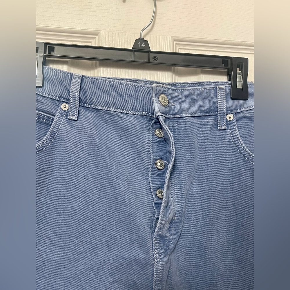 ❗️Sold❗️FREE PEOPLE We The Free Deep Trance Dropped Boyfriend Jeans Sz 33 NWT - Picture 8 of 15